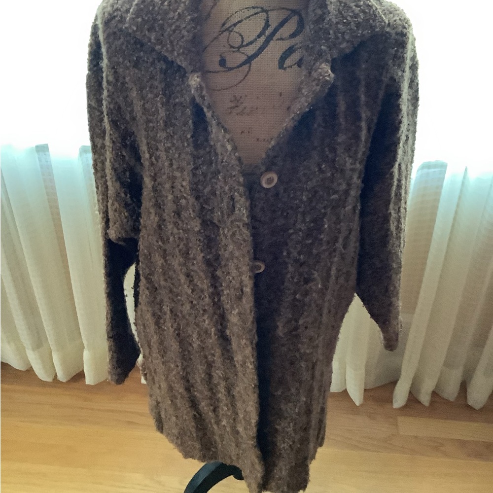 Epogee Cozy  nubby Brown Women's Cardigan